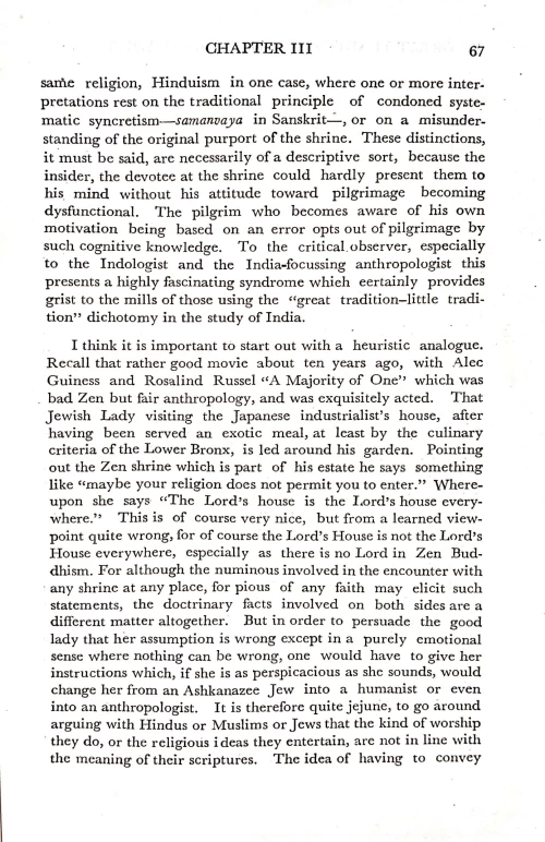 Great Tradition & Little Traditions